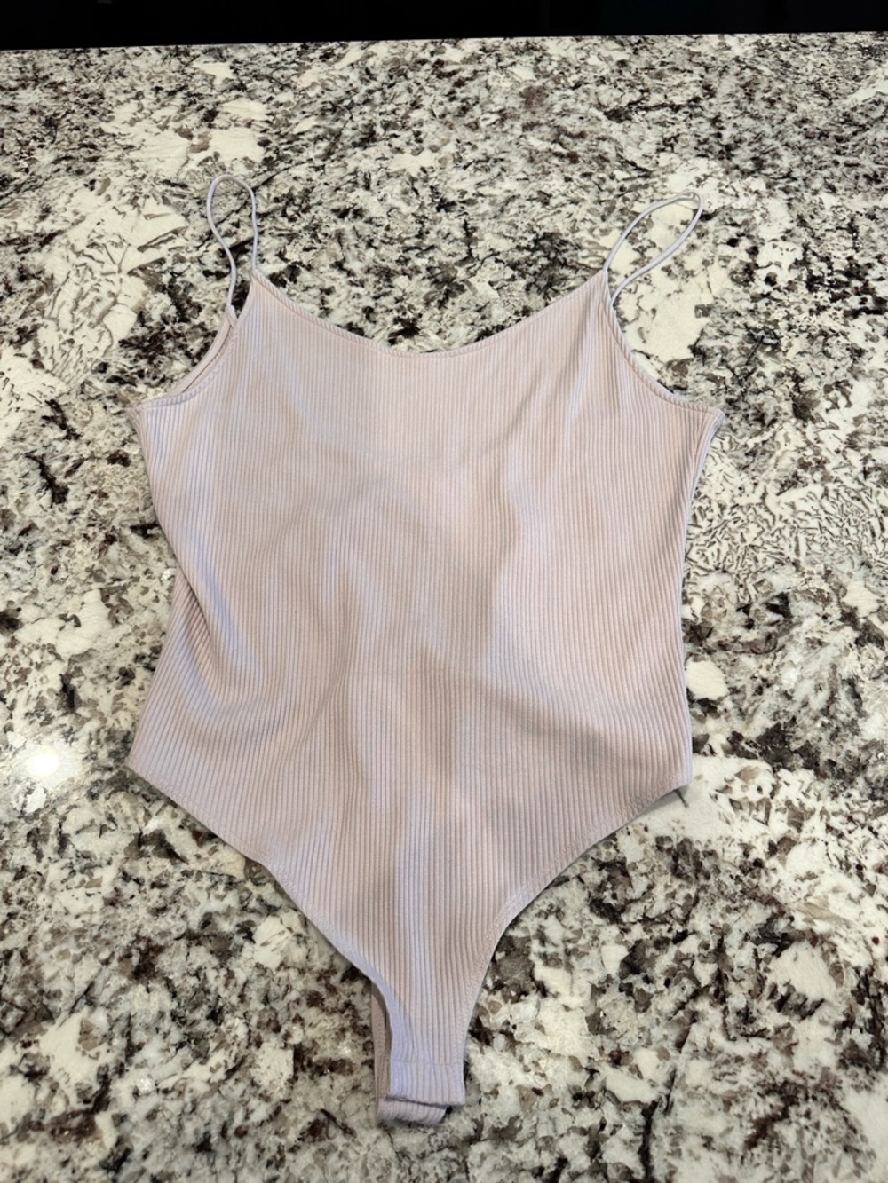 H&M Ribbed Spaghetti Strap Bodysuit